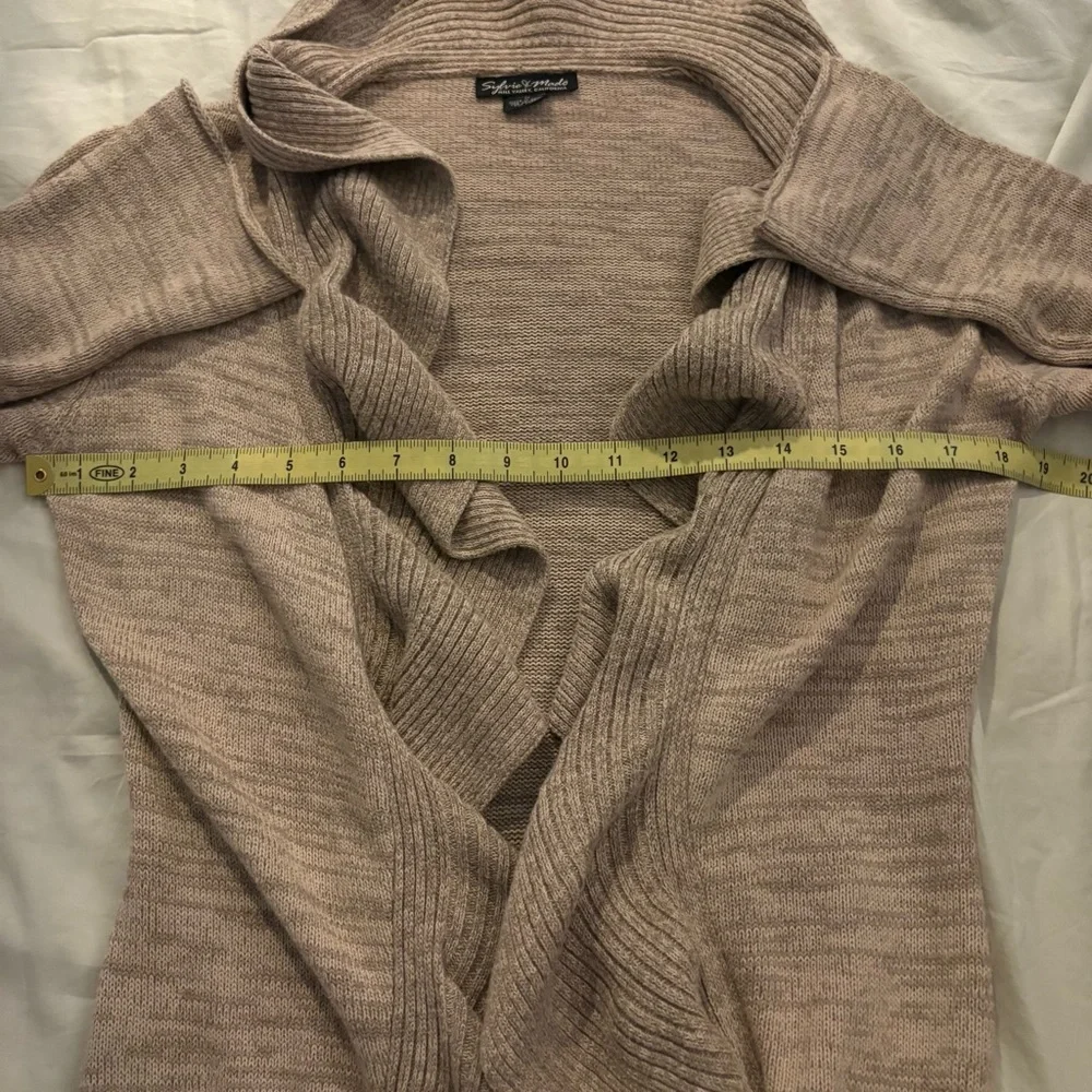 Sylvie & Mado Mill Valley Ca. Knit Ruffle Open Cardigan - Picture 8 of 12